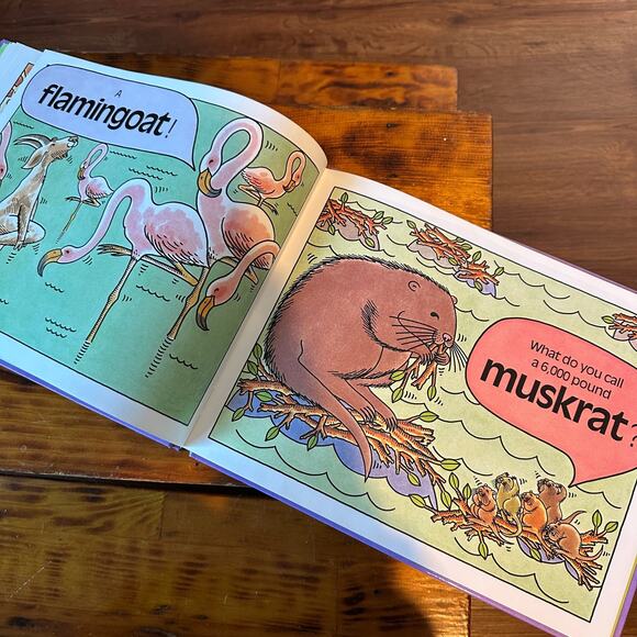 Vintage 1992 Zoodles (Zoo Riddles) Hardcover Book - Picture 7 of 10